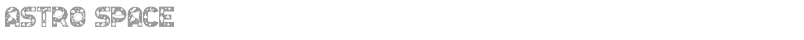 Astro Space font preview